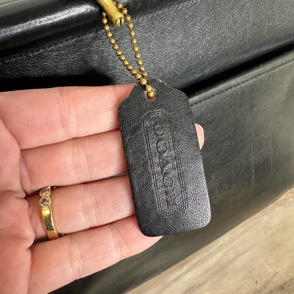 90's Vintage Coach 5266 Beekman Black Leather Briefcase,Messenger Bag + hang tag - Picture 9 of 16